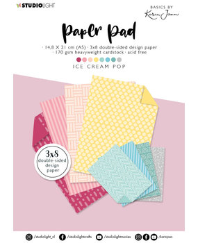 Karin Joan Ice Cream Pop A5 Paper Pad (KJ-BBKJ-PP08) (OUTLET)