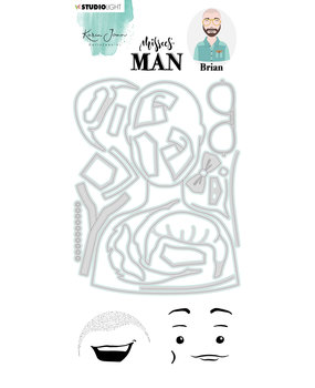 Karin Joan Brian Missees Man Stamp & Die (KJ-MBKJ-SCD13) (OUTLET)