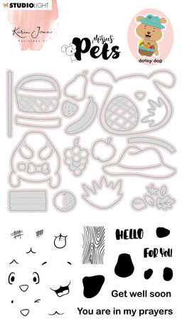 Karin Joan Donny Dog Missees Pets Stamp & Die (KJ-MBKJ-SCD04) (OUTLET) Karin Joan Donny Dog Missees Pets Stamp & Die (KJ-MBKJ-SCD04) (OUTLET)