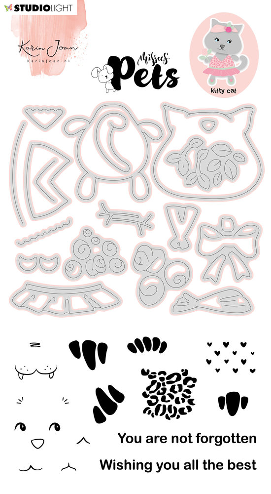 Karin Joan Kitty Cat Missees Pets Stamp & Die (KJ-MBKJ-SCD03) (OUTLET) Karin Joan Kitty Cat Missees Pets Stamp & Die (KJ-MBKJ-SCD03) (OUTLET)
