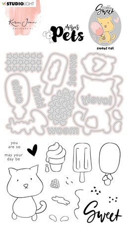 Karin Joan Sweet Cat Missees Pets Stamp & Die (KJ-MBKJ-SCD10) (OUTLET) Karin Joan Sweet Cat Missees Pets Stamp & Die (KJ-MBKJ-SCD10) (OUTLET)