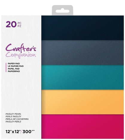 Crafter's Companion Paisley Pearl 12x12 Inch Pearl Pad (CC-PAD12-PAPE) (OUTLET) Crafter's Companion Paisley Pearl 12x12 Inch Pearl Pad (CC-PAD12-PAPE) (OUTLET)