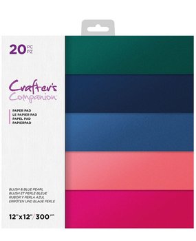 Crafter's Companion Blush & Blue Pearl 12x12 Inch Pearl Pad (CC-PAD12-BBPE) (OUTLET)