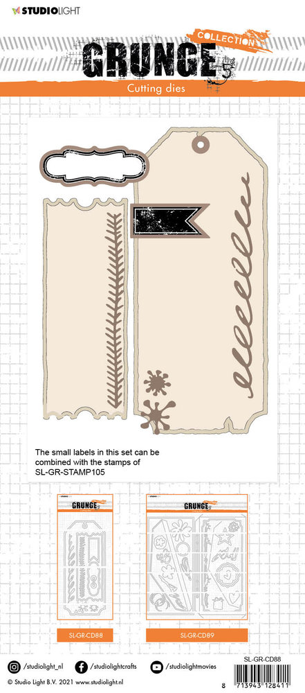 Studio Light Cardshapes Grunge Dies (SL-GR-CD88) (OUTLET) Studio Light Cardshapes Grunge Dies (SL-GR-CD88) (OUTLET)