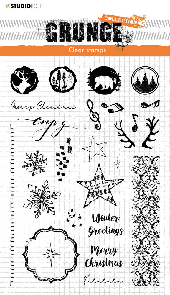 Studio Light Winter & Christmas Extras Grunge Stamps (SL-GR-STAMP106) (OUTLET) Studio Light Winter & Christmas Extras Grunge Stamps (SL-GR-STAMP106) (OUTLET)