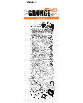 Studio Light Dahlia Flower Love Grunge Stamps (SL-GR-STAMP103) (OUTLET)