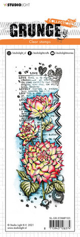 Studio Light Dahlia Flower Love Grunge Stamps (SL-GR-STAMP103) (OUTLET) Studio Light Dahlia Flower Love Grunge Stamps (SL-GR-STAMP103) (OUTLET)