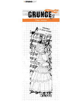 Studio Light Caroling Dickens Girl Grunge Stamps (SL-GR-STAMP97) (OUTLET)