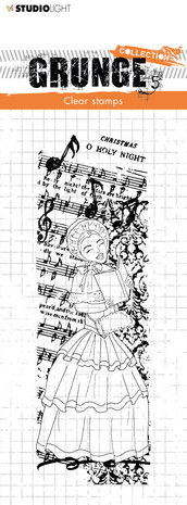 Studio Light Caroling Dickens Girl Grunge Stamps (SL-GR-STAMP97) (OUTLET)