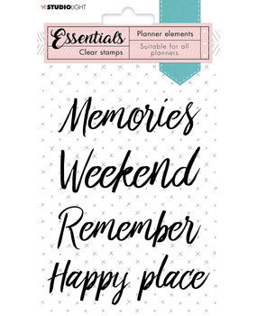 Studio Light Text Everyday Planner Clear Stamps (SL-PES-STAMP07) (OUTLET)