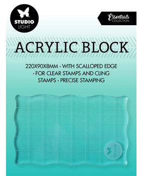 Studio Light Acrylic Stamp Block 50x80mm (SL-ES-ASB03) (BASIC) Studio Light Acrylic Stamp Block 50x80mm (SL-ES-ASB03) (BASIC)