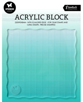 Studio Light Acrylic Stamp Block 120x120mm (SL-ES-ASB04) (BASIC)