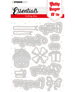 Studio Light Christmas Prettige Feestdagen 3 Cutting Dies (SL-ES-CD118) (OUTLET)