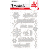 Studio Light Christmas Prettige Feestdagen 2 Cutting Dies (SL-ES-CD117) (OUTLET)
