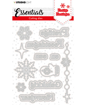 Studio Light Christmas Prettige Feestdagen 2 Cutting Dies (SL-ES-CD117) (OUTLET)