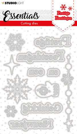 Studio Light Christmas Prettige Feestdagen 2 Cutting Dies (SL-ES-CD117) (OUTLET) Studio Light Christmas Prettige Feestdagen 2 Cutting Dies (SL-ES-CD117) (OUTLET)