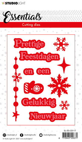Studio Light Christmas Prettige Feestdagen 2 Cutting Dies (SL-ES-CD117) (OUTLET) Studio Light Christmas Prettige Feestdagen 2 Cutting Dies (SL-ES-CD117) (OUTLET)