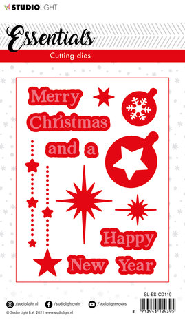 Studio Light Christmas Merry Christmas 2 Cutting Dies (SL-ES-CD119) (OUTLET) Studio Light Christmas Merry Christmas 2 Cutting Dies (SL-ES-CD119) (OUTLET)