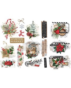 Re-Design with Prima Xmas Tag 6x12 Inch Decor Transfers (655419) (DISCONTINUED)
