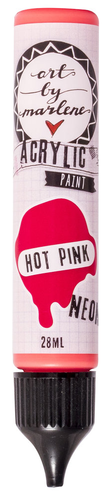 Art By Marlene Essentials Acrylic Paint Hot Pink Neon 28ml (ABM-ES-ACP21) (BASIC) Art By Marlene Essentials Acrylic Paint Hot Pink Neon 28ml (ABM-ES-ACP21) (BASIC)