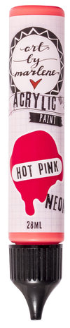Art By Marlene Essentials Acrylic Paint Hot Pink Neon 28ml (ABM-ES-ACP21) (BASIC) Art By Marlene Essentials Acrylic Paint Hot Pink Neon 28ml (ABM-ES-ACP21) (BASIC)