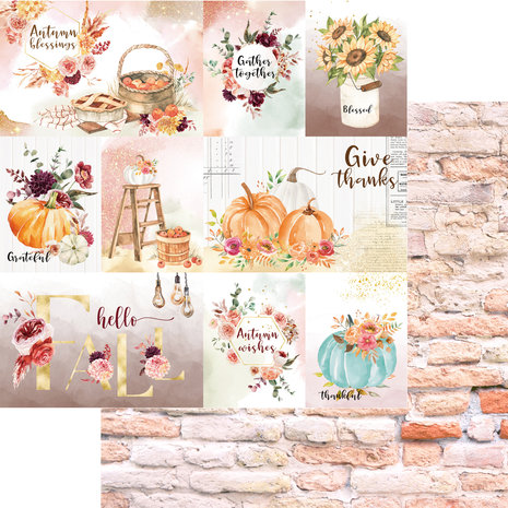 Memory Place Kawaii Paper Goods Autumn Wishes 6x6 Inch Paper Pack (MP-60667) (OUTLET)
