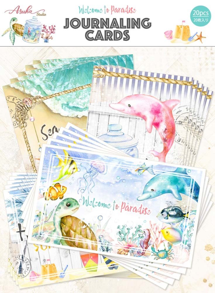 Memory Place Welcome to Paradise Journaling Cards (MP-60628) (OUTLET)