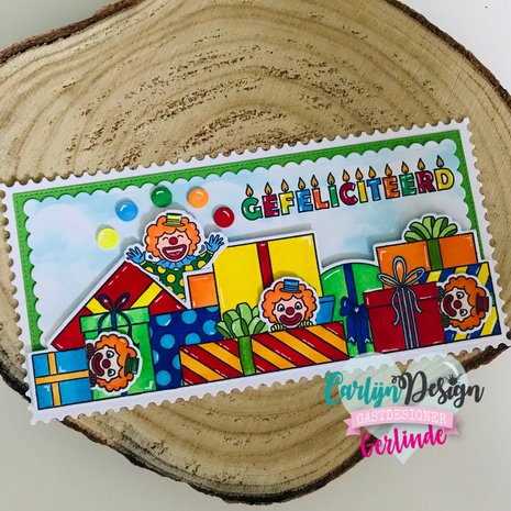 CarlijnDesign Clear Stamps Slimline Presents (CDST-0076) (DISCONTINUED)