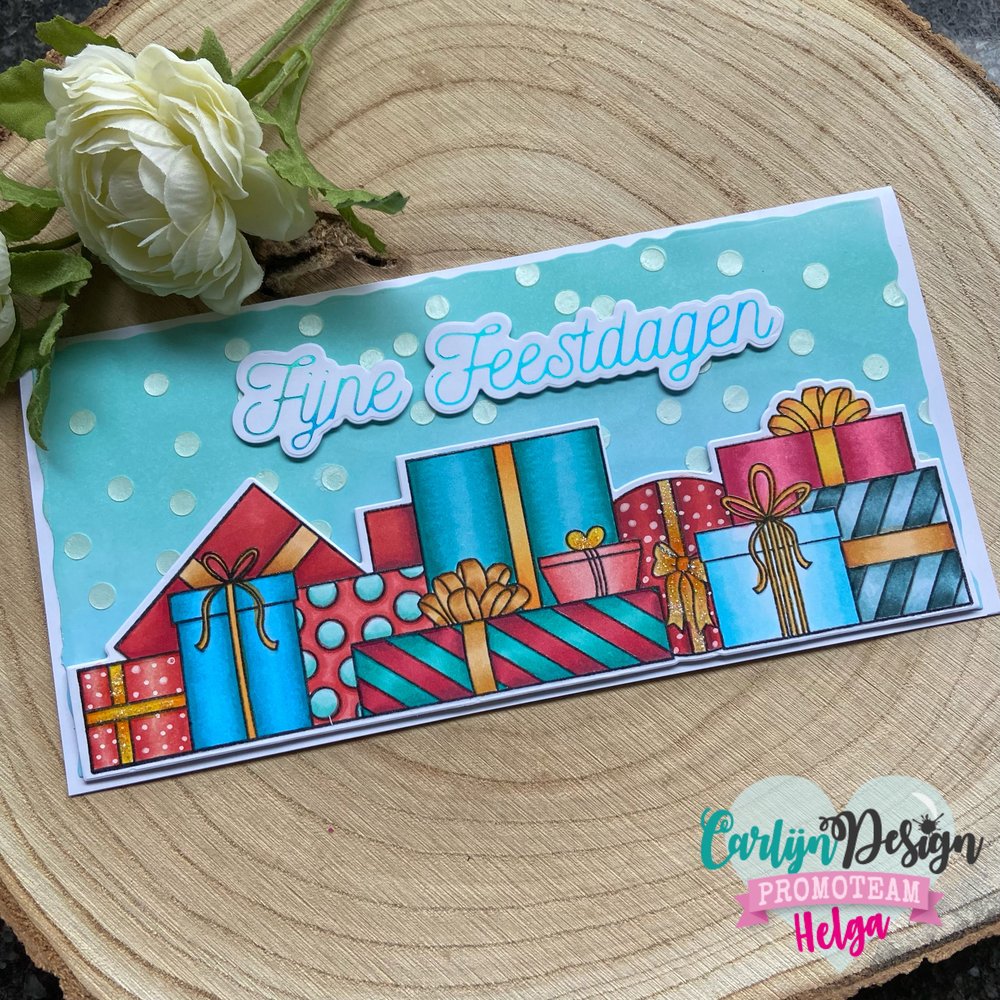 CarlijnDesign Clear Stamps Slimline Presents (CDST-0076) (DISCONTINUED)