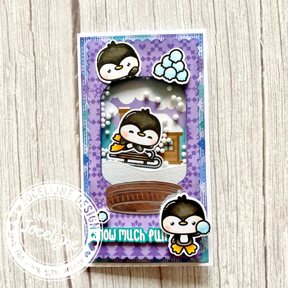CarlijnDesign Clear Stamps Penguin Puck (CDJD-0019) (DISCONTINUED)