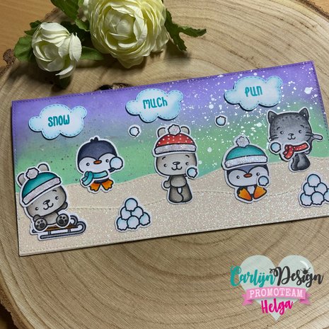 CarlijnDesign Clear Stamps Penguin Puck (CDJD-0019) (DISCONTINUED) CarlijnDesign Clear Stamps Penguin Puck (CDJD-0019) (DISCONTINUED)