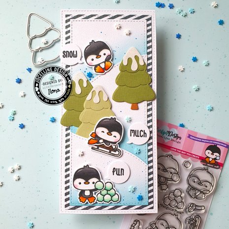 CarlijnDesign Clear Stamps Penguin Puck (CDJD-0019) (DISCONTINUED) CarlijnDesign Clear Stamps Penguin Puck (CDJD-0019) (DISCONTINUED)