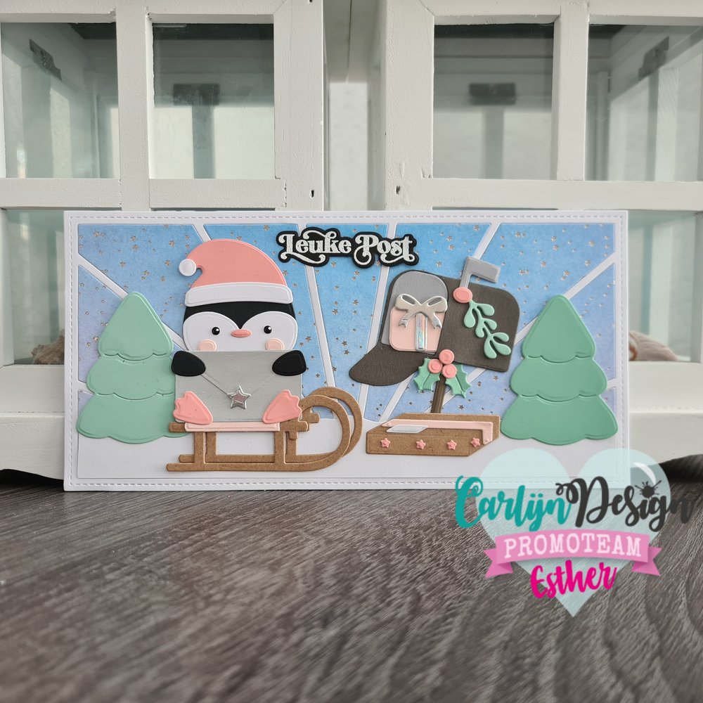 CarlijnDesign Dies Slimline Card 7 & Envelope (CDSN-0136) (DISCONTINUED)