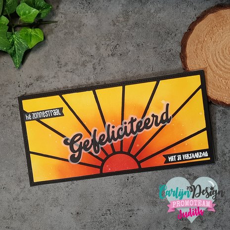 CarlijnDesign Dies Slimline Card 7 & Envelope (CDSN-0136) (DISCONTINUED)