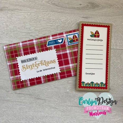 CarlijnDesign Dies Slimline Card 7 & Envelope (CDSN-0136) (DISCONTINUED)