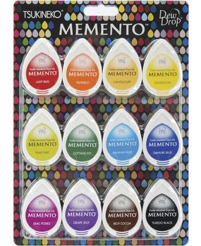 Tsukineko Memento Dew Drops Set "Gum Drops" (12pcs) (MD-012-100)