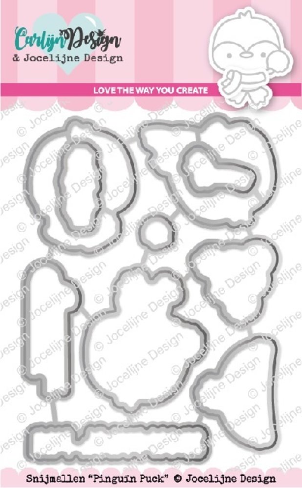 CarlijnDesign Snijmallen Pinguïn Puck (CDJD-0020) (DISCONTINUED)