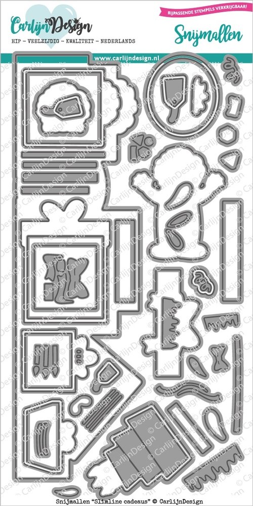CarlijnDesign Dies Slimline Presents (CDSN-0140) (DISCONTINUED) CarlijnDesign Dies Slimline Presents (CDSN-0140) (DISCONTINUED)