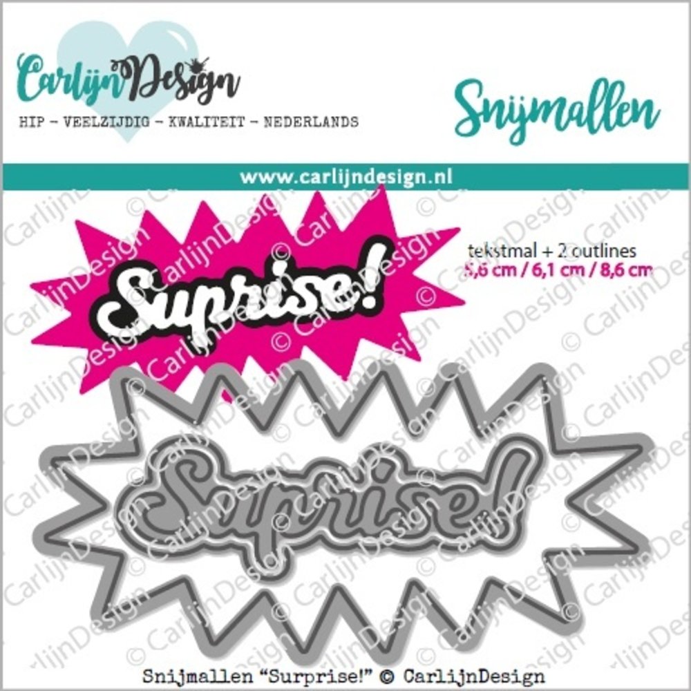 CarlijnDesign Snijmallen Surprise (CDSN-0141) (DISCONTINUED) CarlijnDesign Snijmallen Surprise (CDSN-0141) (DISCONTINUED)