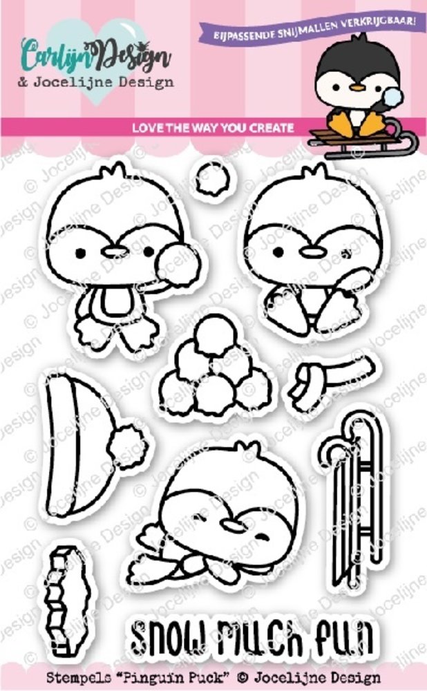 CarlijnDesign Clear Stamps Penguin Puck (CDJD-0019) (DISCONTINUED)