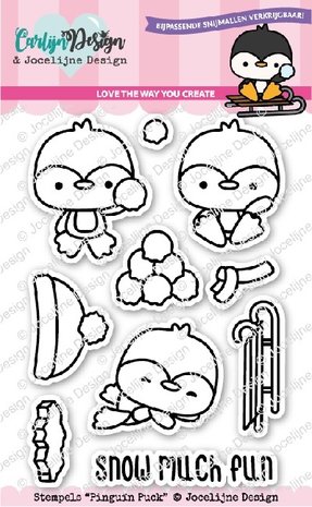 CarlijnDesign Clear Stamps Penguin Puck (CDJD-0019) (DISCONTINUED)