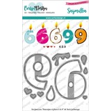 CarlijnDesign Snijmallen Kaarsjes Cijfer 6 & 9 (CDSN-0143) (DISCONTINUED)