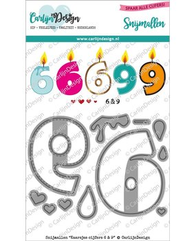 CarlijnDesign Dies Candles Number 6 & 9 (CDSN-0143) (DISCONTINUED) CarlijnDesign Dies Candles Number 6 & 9 (CDSN-0143) (DISCONTINUED)
