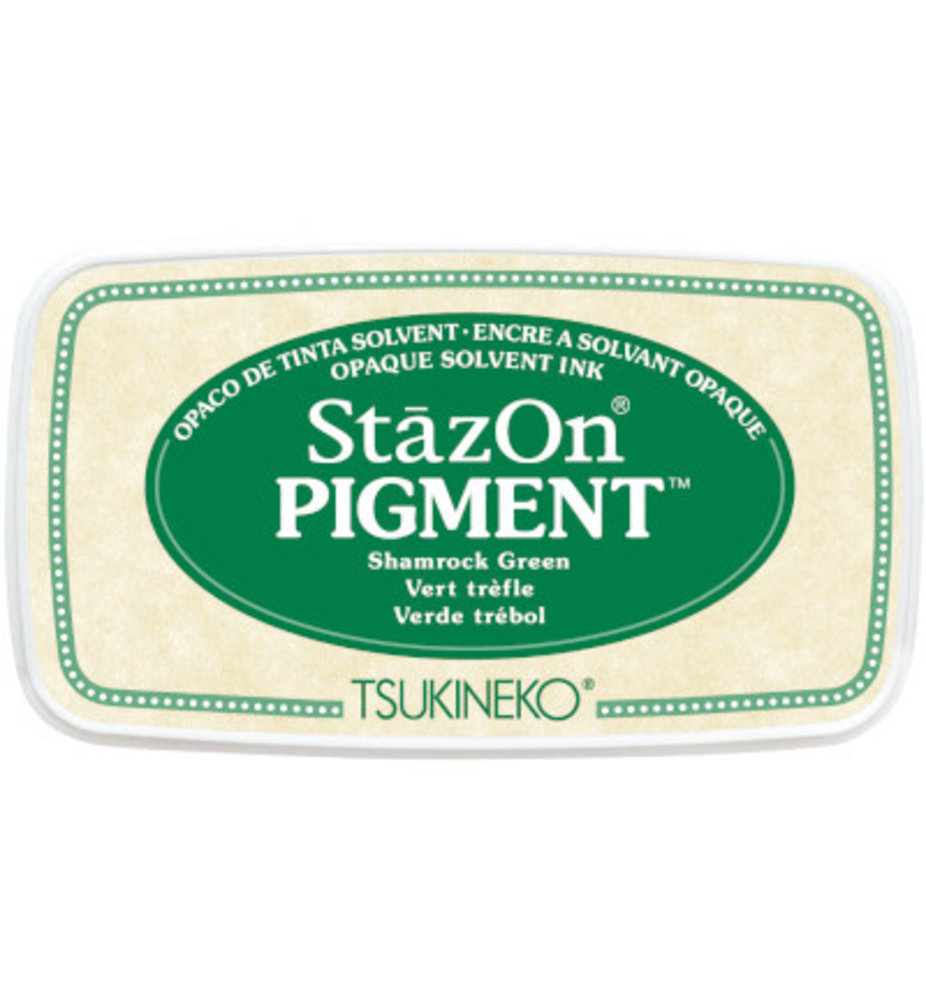 Tsukineko StazOn Pigment Inkpads Shamrock Green (SZ-PIG-051)