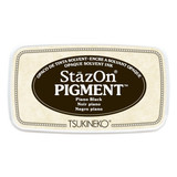 Tsukineko StazOn Pigment Inkpads Piano Black (SZ-PIG-031)
