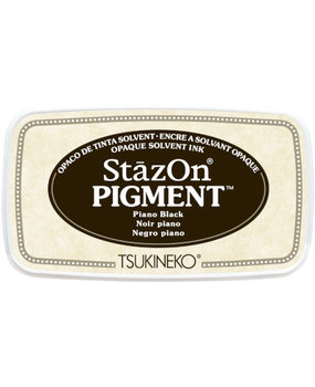 Tsukineko StazOn Pigment Inkpads Piano Black (SZ-PIG-031)