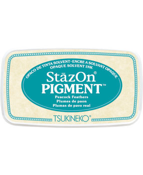 Tsukineko StazOn Pigment Inkpads Peacock Feathers (SZ-PIG-062)