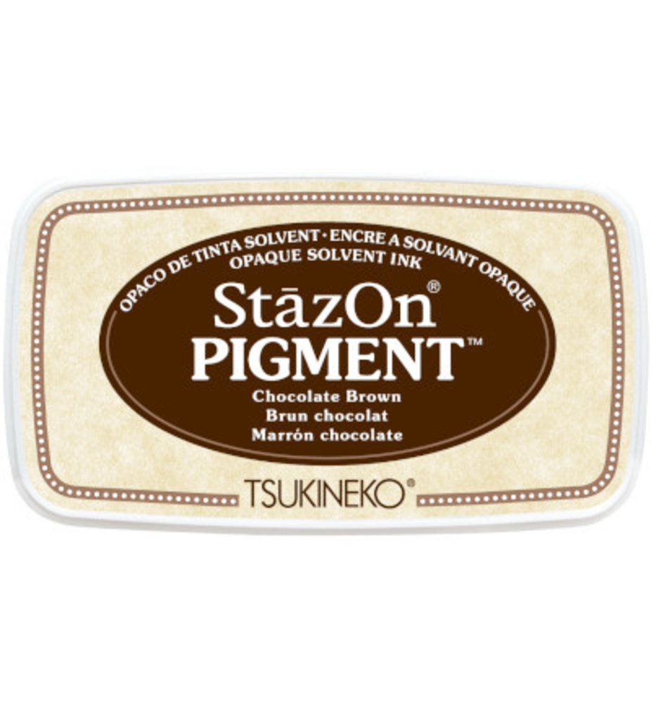 Tsukineko StazOn Pigment Inkpads Chocolate Brown (SZ-PIG-041)