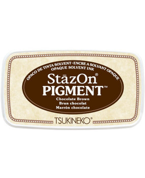 Tsukineko StazOn Pigment Inkpads Chocolate Brown (SZ-PIG-041)