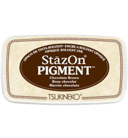 Tsukineko StazOn Pigment Inkpads Chocolate Brown (SZ-PIG-041)
